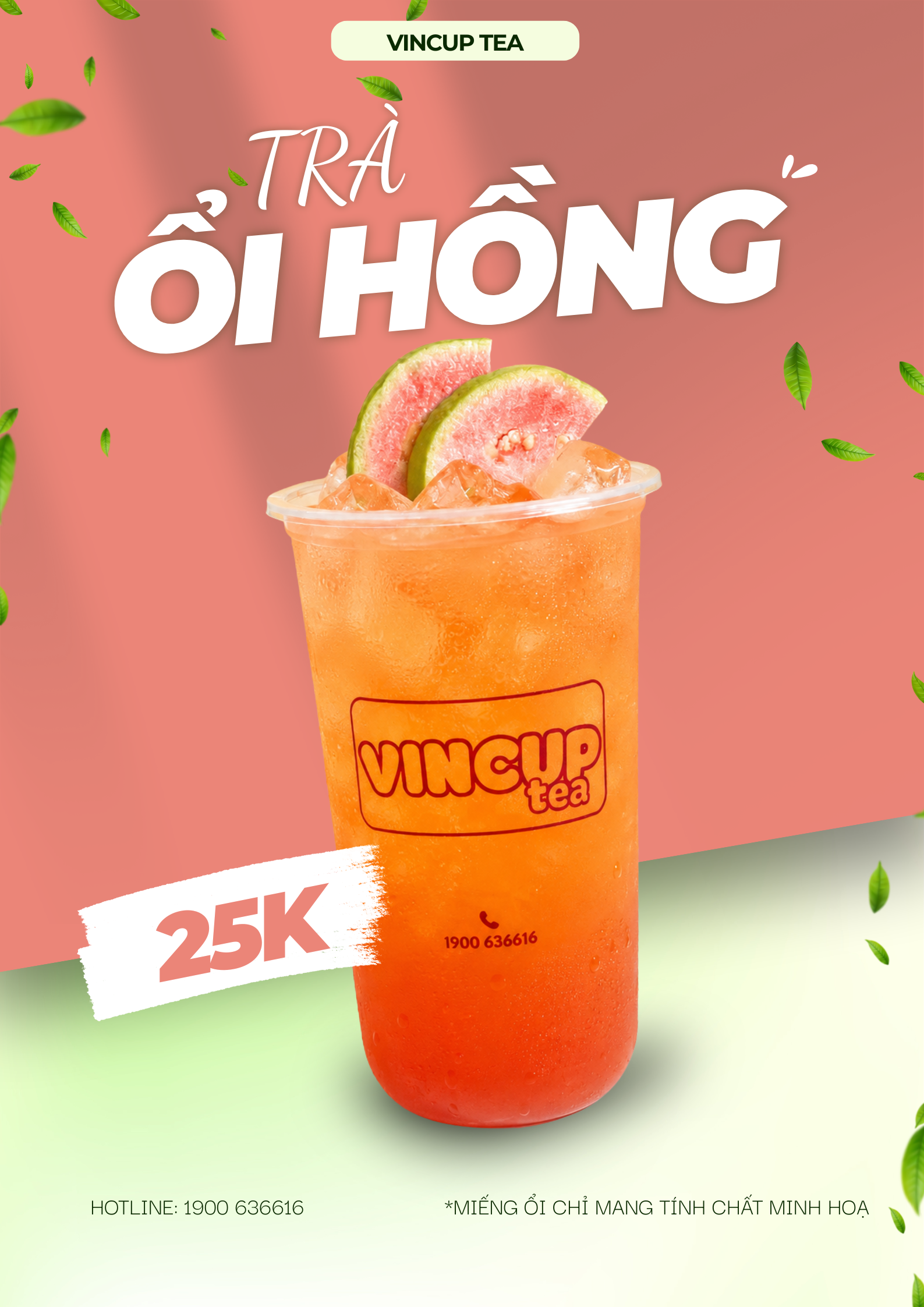Green White Minimalist Matcha Drink Poster 1
